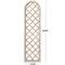 Brown Wood Carved Trellis Geometric Wall Decor 13" x 1" x 49"